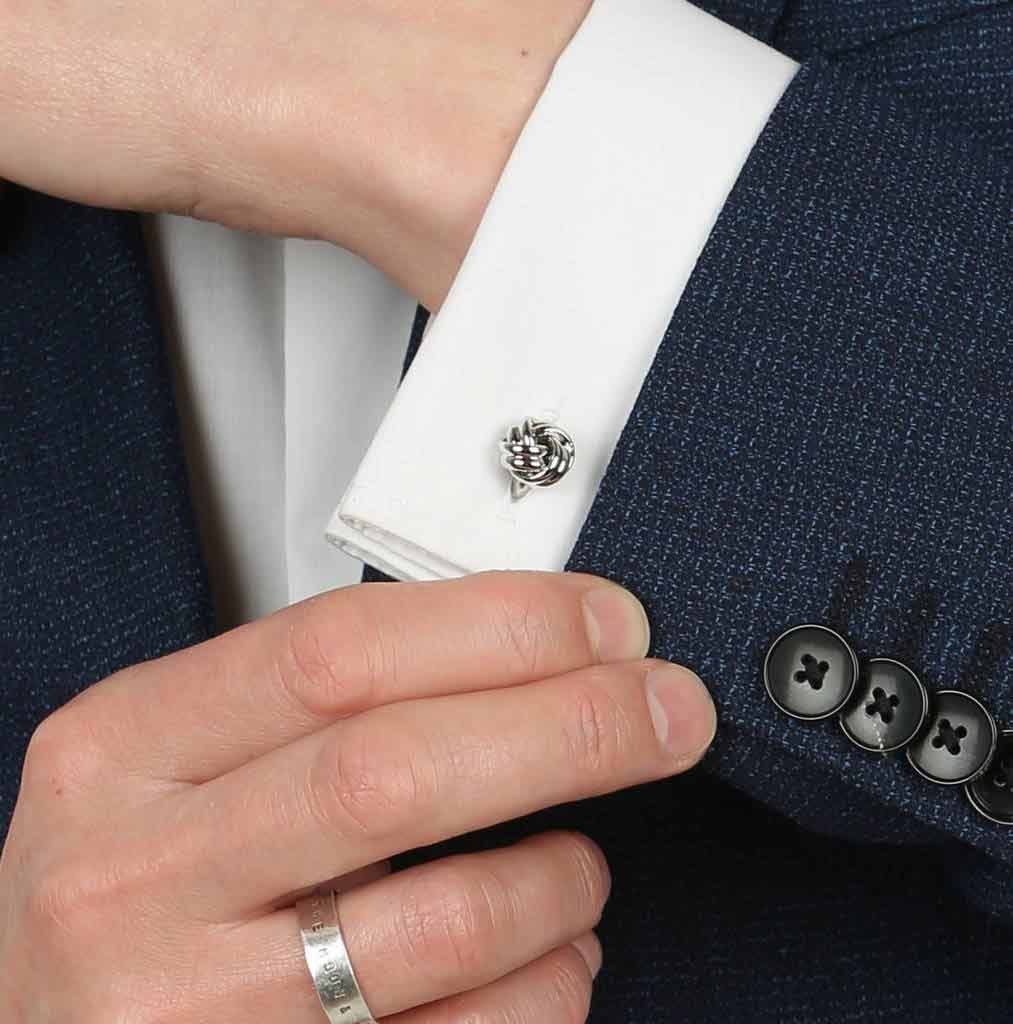 Premium Silver Cufflinks Set