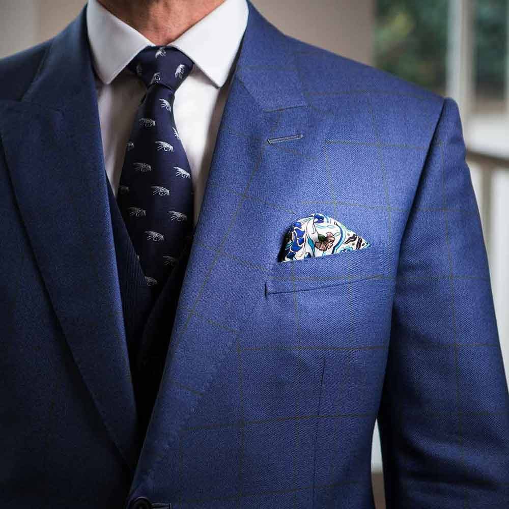 Satin Silk Pattern Pocket Square